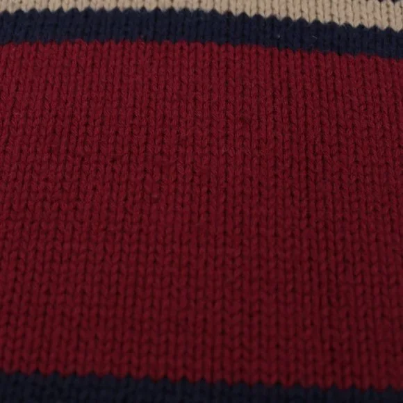 Vintage Eddie Bauer Sweater Men's Medium Red Long Sleeve Striped - Picture 12 of 12